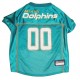 Miami Dolphins Dog Jersey – Teal